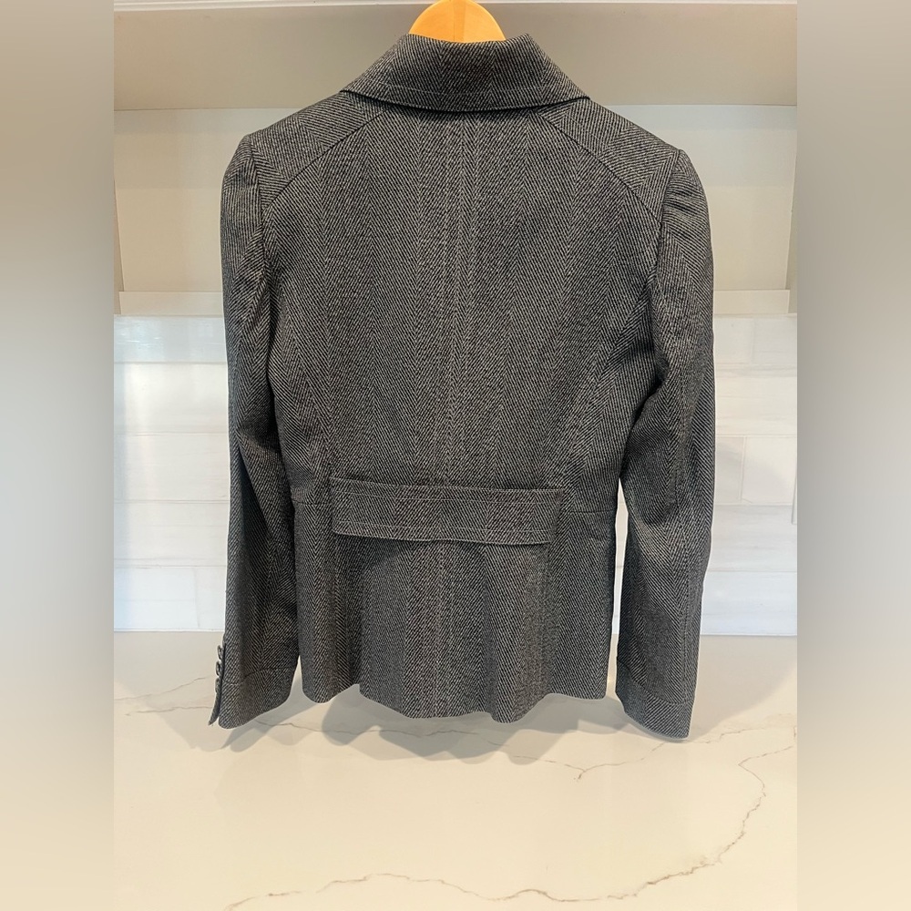 Antonio Melani Herringbone Double Breasted Blazer Jacket - Size 4 - Picture 9 of 9